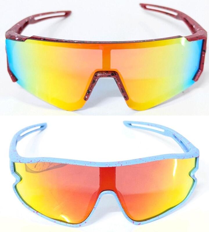 New Kids Size Pit-Viper-Style Fancy Sport Sunglasses, 5" Wide, Arms 5" Long