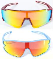 New Kids Size Pit-Viper-Style Fancy Sport Sunglasses, 5" Wide, Arms 5" Long