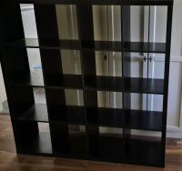 Large Black Shelf 16 Spots - 59 by 59"