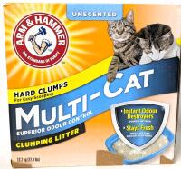 New, Missing Some Volume, ARM & HAMMER Unscented Multi-Cat Clumping Litter, 12.7kg Originally, Retails $18.99