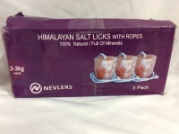 New HIMALAYAN Salt Licks With Ropes 3 Pack