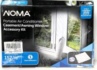 NOMA Portable Air Conditioner Casement/Awning Window Accessory Kit, Fits Windows Within 157 &frac12;" (400cm) Perimeter, Similar Models Retail $30