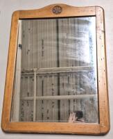 Vintage Wooden Framed Mirror - 24" by 18"