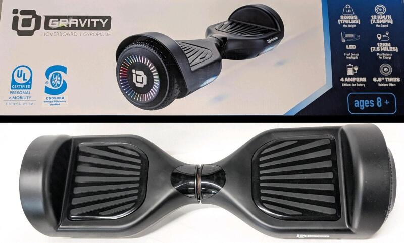 [As-Is, No Power Cable] Gravity X3 Electric Hoverboard, Retails $599.99 New