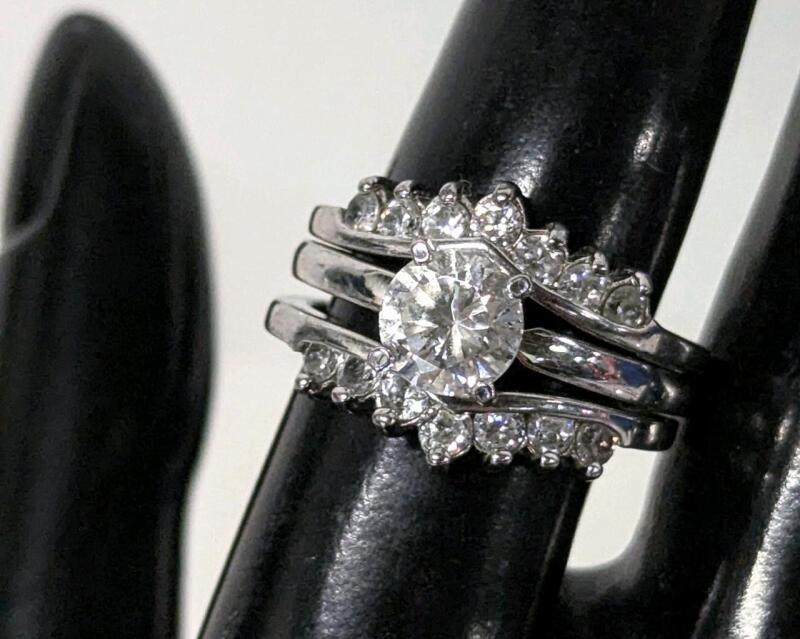 Set of 3 Gorgeous Size 8 Signed WV Nesting Rings, Non-Magnetic