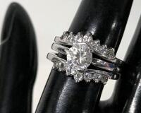 Set of 3 Gorgeous Size 8 Signed WV Nesting Rings, Non-Magnetic