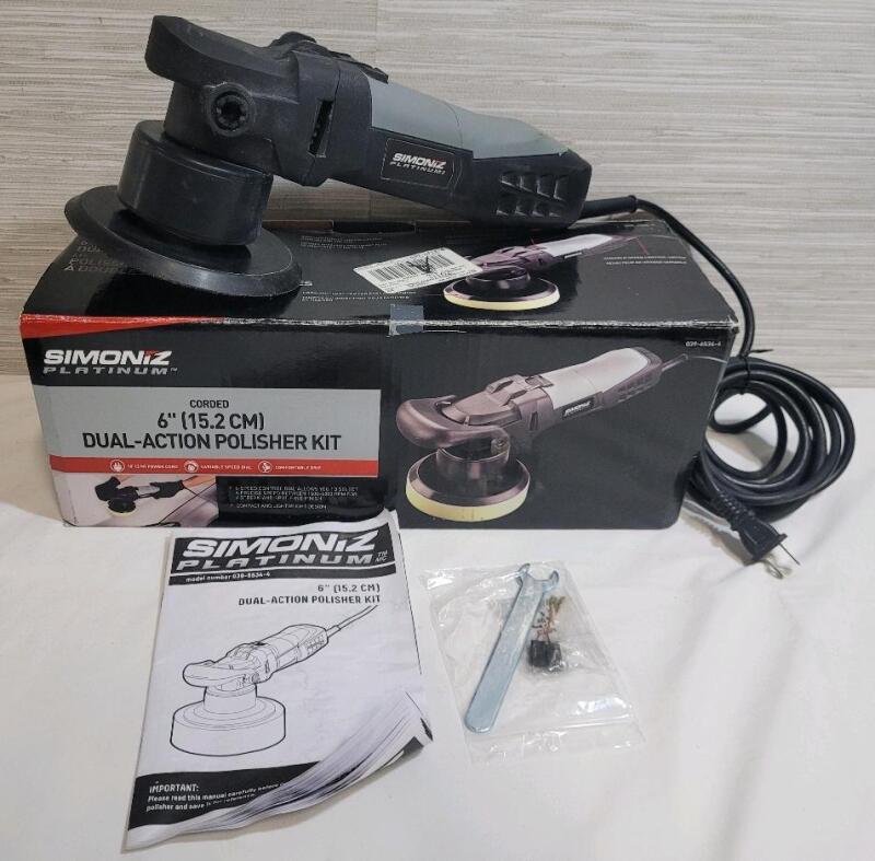 Simoniz 6" Dual-Action Polisher w/Box & Manual . Tested Working . Tool Only (no accessories) - missing handle . Model # 039-6534-4