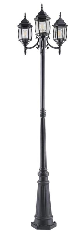 New NOMA Triple-Head Outdoor Lamp Post Lantern, Weather-Resistant. Retails for $260