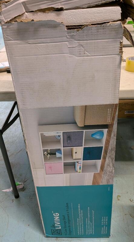 [As New With Minor Cosmetic Damage] For Living 9-Cube Storage Organizer, Bookcase/Bookshelf. Retails for$ 100