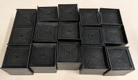 15 Adjustable Height Furniture Risers with Rubber Traction Bottoms. Height in photograph is 3"