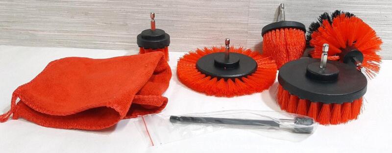 New 7pc Drill Brush Set