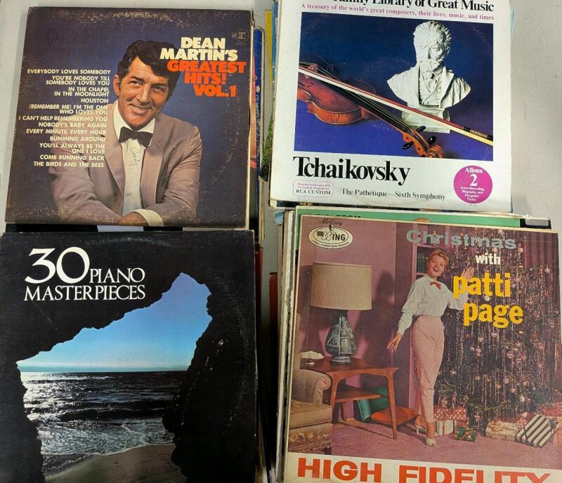 20+ Vintage Records. Not all photographed. Various Genres