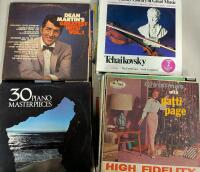 20+ Vintage Records. Not all photographed. Various Genres
