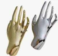 Two Elegant Metal Hand Brooches Chic Alloy Design for Coats, Jackets & Bags Appropriately 2.35 x 1.20&rsquo;&rsquo; Vintage Inspired