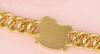 Hello Kitty Cuban Link Bracelet Sanrio Kawaii Rhinestones Snap Over Clasp approximately 7 inch total Stock photos added 6.5&rsquo;&rsquo; wearable - 2
