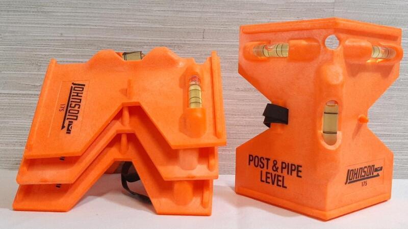 4 New Johnson Post & Pipe Levels