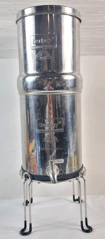 Berkey Gravity-Fed Water Filter System Dispenser , Filters Not Included. Measures 17.5" Tall