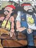 New Men's Size L Cheech & Chong Inspired Casual Short Sleeve T-Shirt with Retro 70s/80s Music Print Black & Iconic Movie Graphics, Comfortable Round Neck Tee Machine Washable Vintage Style Stock photos added - 2