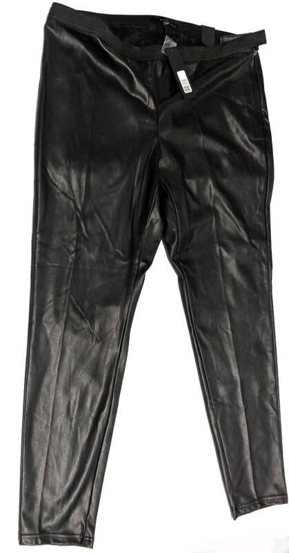 New Size 20 Women's WILLOW & THREAD Super Soft Pleather Leggings With Stretch, Retails $69.90, Heavily Perfumed