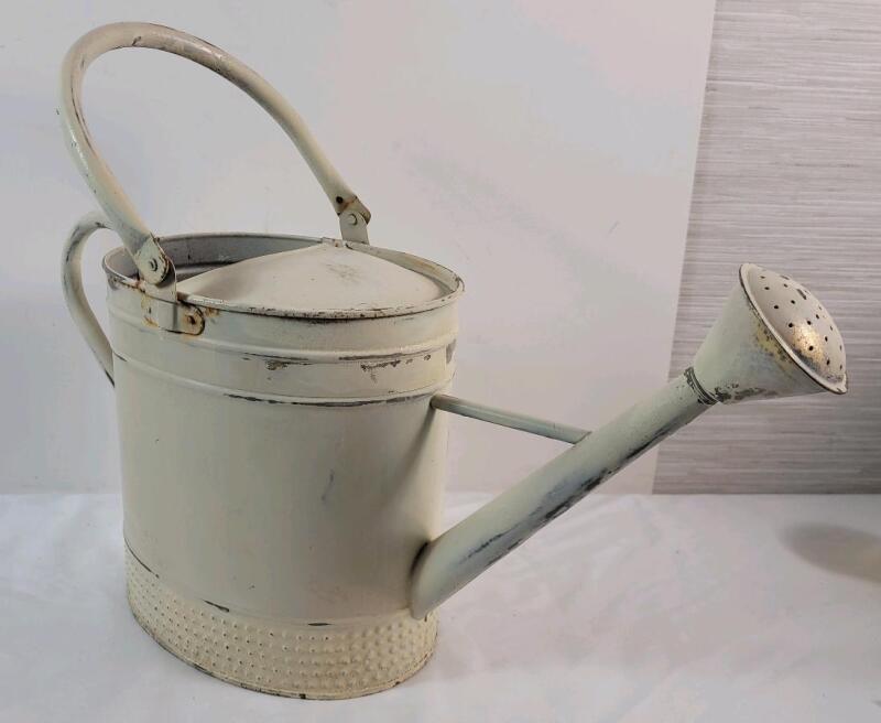 Metal Garden Watering Can . Measures 10" Tall