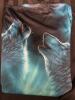 New Men's 3D Size Large Wolf Howling & Wolf Pack Graphic T-Shirt - Short Sleeve Casual Tee with Night Sky & Mountain Print Regular Fit Round Neck Machine Washable Polyester Top stock photo added - 5