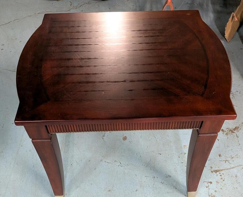 Large Wooden End Table. 24" by 30"
