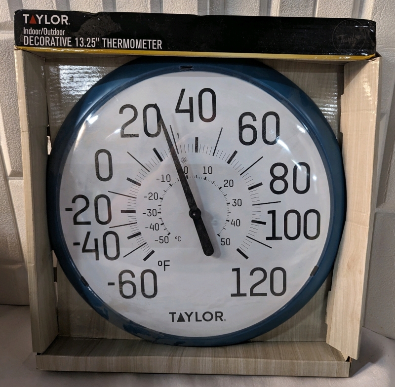 New Taylor Indoor/Outdoor Decorative Thermometer.