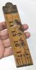 Assorted Vintage Catch-All Drawer Treasures: Whistles, Stitch Art Tie Bookmark, Petit Point Comb & Hygiene/Sewing Kit, Folding Rabone Ruler, Wick Trimmer, Mechanic's Pal 6ft Tape Measure + - 7