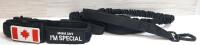 New Tactical Dog Collar w/ Embroidered Canadian Flag & Leash