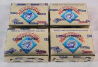 Four (4) 1992 Donruss Baseball Toronto Blue Jays Championship Season Commemorative Factory Set. This Factory Sealed set contains (54) cards. Sealed