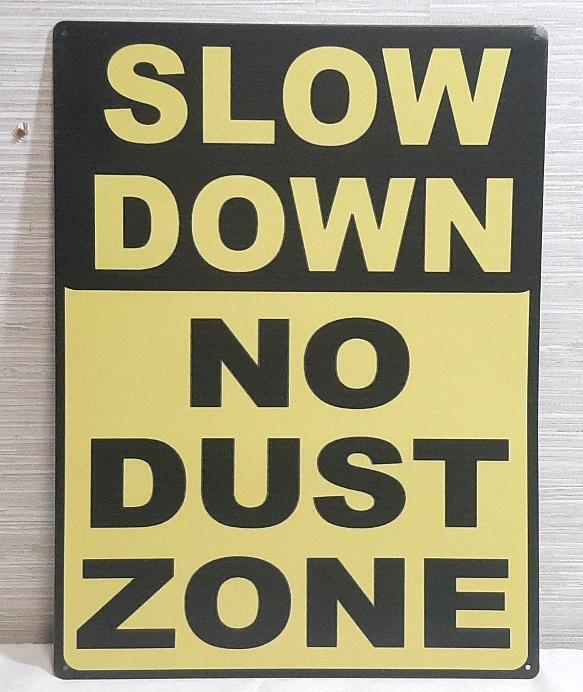 New Slow Down Large Metal Signs
