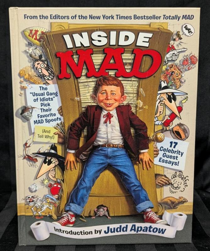 As-New 2013 INSIDE MAD Hardcover Book From The Editors OfbThe New York Times Bestseller Totally MAD, With Introduction by Judd Apatow (Possibly A First Edition)