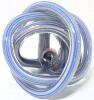 Stunning Periwinkle Blue + Sparkly Gold Foil Endless Glass Knot, 4.5" Tall, No Chips or Cracks - 2