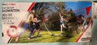 Rec-Tek Easy Setup Badminton Set, Includes 4 Rackets and 2 Birdies - Retails New for $59.99
