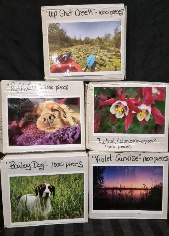 5 Puzzles - 1000 Pieces