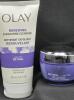 New OLAY RETINOL 24 Anti-Aging Duo Pack - Fragrance Free Night Moisturizer 50 mL & Exfoliating Cleanser 150 mL
