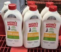 6 Nature's Miracle Cat Urine Destroyer 946mL Retail Value $135
