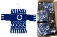 24 New NFL Football Indianapolis Colts Knit Sweater Ornaments With Hangers, 5.5" Each, Individually Packaged | Over $200 Retail Value!