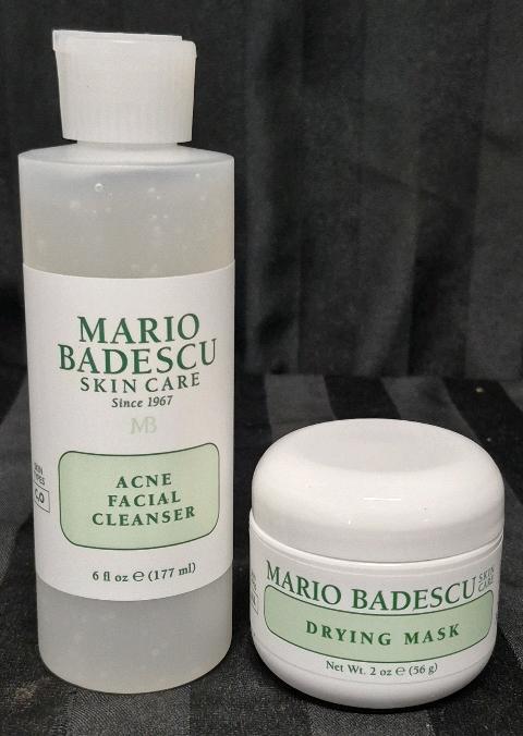 [See Desc] 2 Mario Badescu Skin Care Lot: Acne Facial Cleanser 177mL & Drying Mask 56g