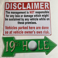 2 New metal signs / largest measures 16&rdquo;x12&rdquo;