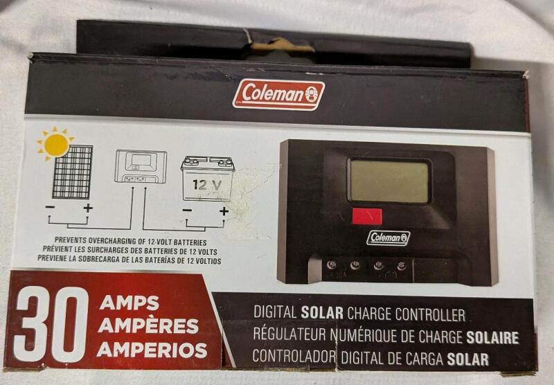As New Coleman 30 amp Digital Solar Charge Controller. Similar Products Retail for $155