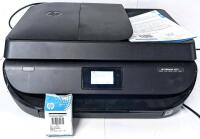 HP OfficeJet 4650 All-in-One Wireless Color Printer with Mobile Printing + New/Sealed HP Instant Ink Black E5Z02A - Does NOT Include Power Cable (We Used One Of Our Own To Test For Power)