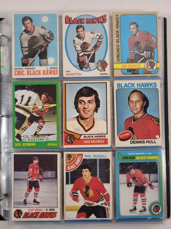 1970 - 2024 Chicago Blackhawks NHL Hockey Trading Card Singles , 207 Trading Cards