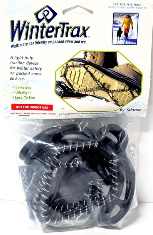 New O/S YAKTRAX WinterTrax Light Duty Ultra Lightweight Traction Devices For Winter Safety on Packed Snow & Ice
