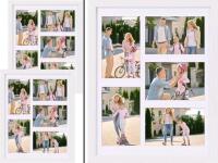 3 New PHAREGE 4" &times; 6" Picture Frame Collages, 5 Openings Each, White