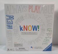 New , Sealed - KNOW! The Always Up-To-Date Quiz Game . Sealed