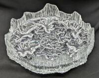 Vintage Tapio Wirkkala for IITTALA Finland Large Icicle Bowl / Ashtray, 9" Diameter, No Chips or Cracks