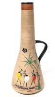Vintage Signed D&uuml;mler and Breiden West Germany Vase, AFRA HUHR, #1347 37, 14" Tall, No Chips or Cracks