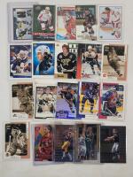 NFL Football , NHL Hockey & NBA Basketball + Soccer Trading Card Singles . 20 Trading Cards
