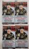 Four (4) 2024-25 Upper Deck Series Two NHL Hockey Trading Card Sealed Wax Packs